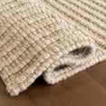 thumbnail image 5 of nuLOOM Dorene Contemporary High-Low Striped Wool Area Rug, 6' x 9', Beige, 5 of 9
