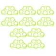 thumbnail image 1 of 10Pcs Doigt Exerciser 6.6LB Vert Souple Silicone Portable Civière de la Peau Amicale pour la Récupération Entraînement, 1 of 14