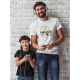 thumbnail image 2 of Smartprints Mens Graphic Tee - One Fantastic Dad - Regular Fit 100% Cotton, 2 of 4