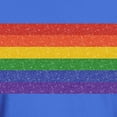 thumbnail image 3 of CafePress - Glitter Rainbow Pride Flag Dark T Shirt - Men's Classic Graphic Cotton T-Shirt, 3 of 4