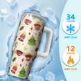 thumbnail image 4 of 30oz Merry Christmas Tumbler with Straw and Handle, Santa Claus Stainless Steel Insulated Cup Gifts, 4 of 5