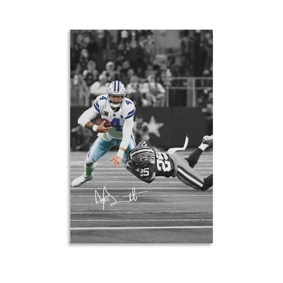 Dak Prescott Canvas Poster Art Poster Canvas Painting Decor Wall Print Photo Gifts Home Modern Decorative Posters 16x24inch(40x60cm)