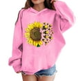 thumbnail image 2 of Girls Sweatshirts Loose Casual Hoodies Long Sleeve Pullover Hooded Tops With Pockets Kids Hoodie, 2 of 6