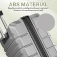 thumbnail image 6 of Luggage Sets 3 Piece Hardshell with Spinner Wheels TSA Lock Durable Suitcase Set 20 24 28 inch Carry on Luggage Silver, 6 of 9