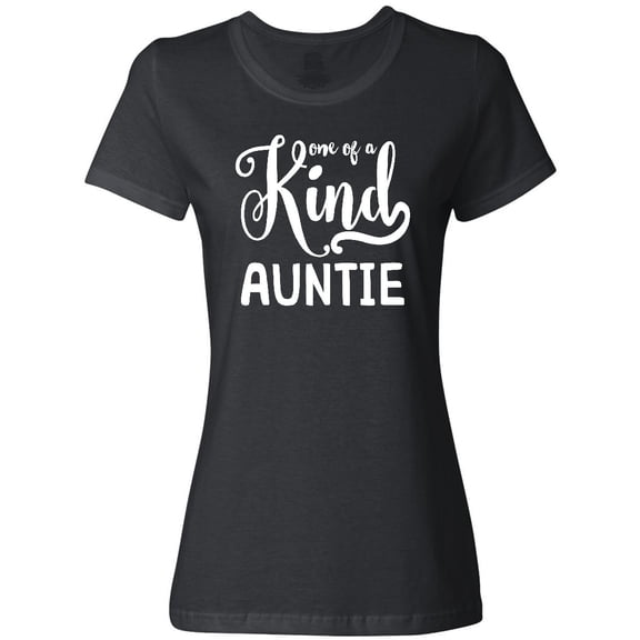 Inktastic Gift for Aunts | One of a Kind Auntie (white) Women's T-Shirt