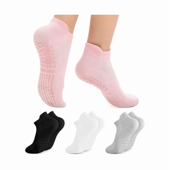 Eryueer Grip Pilates Socks, Yoga Socks with Grips for Women Non Slip