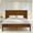 Queen - Walnut, variant on Acacia Haven King Size Bed Frame and Headboard Solid Wood Platform Bed, King Bed Frame 800 lbs Capacity, Scandinavian Signature Wood Bed Compatible with All Mattresses, Caramel
