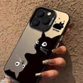 thumbnail image 4 of Designed for IPhone Case,Cute Art Cartoon Cat Pattern Shockproof Protective Cover Phone Case (iPhone 13,White), 4 of 5