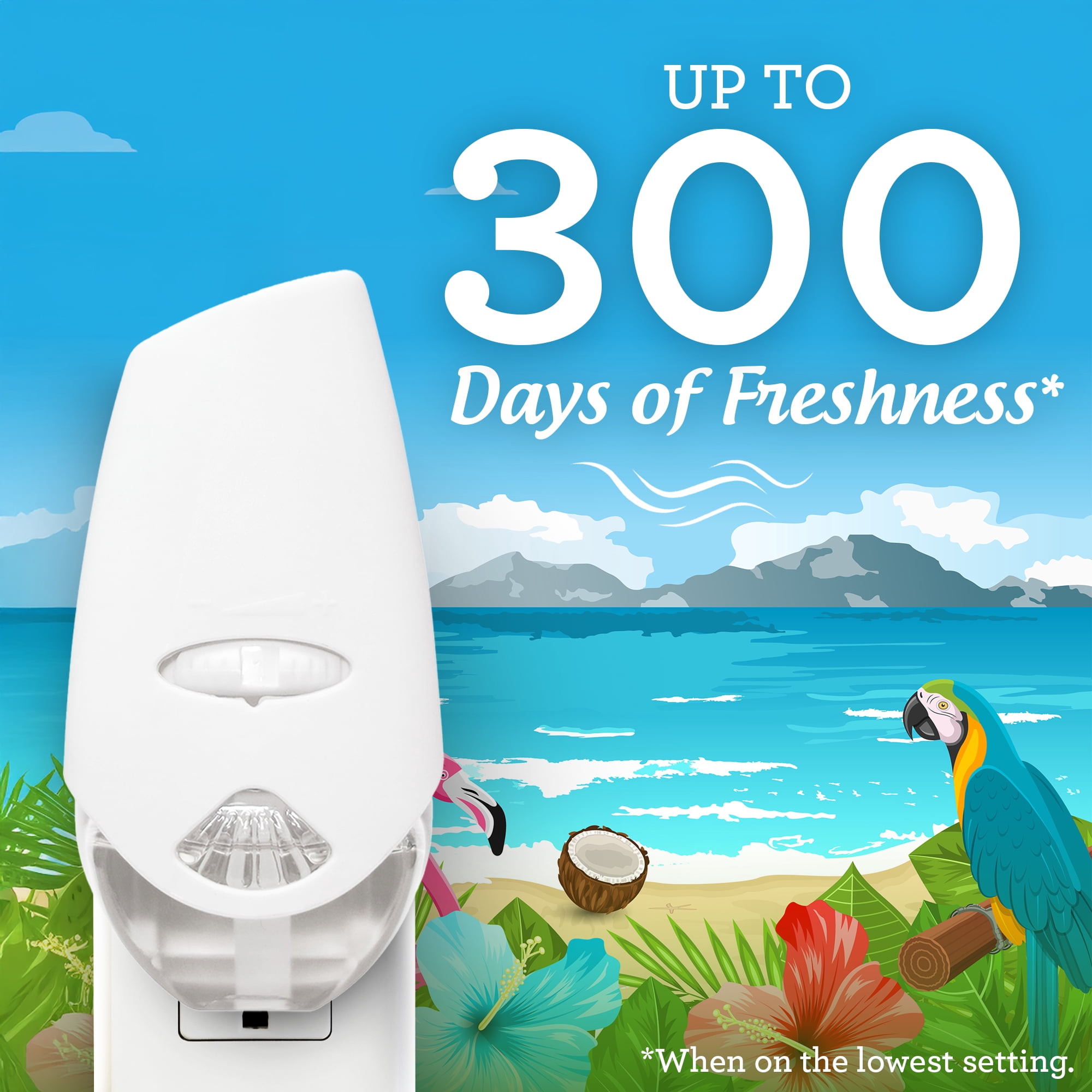 Great Value Hawaiian Plug-In Air Freshener Refills, 5 Count, 5 - 0.67 fl oz