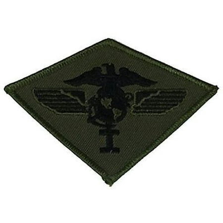USMC FIRST 1ST MARINE AIR WING MAW OD OLIVE DRAB GREEN PATCH SUBDUED