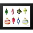 thumbnail image 2 of Loreth, Lanie 24x19 Black Modern Framed Museum Art Print Titled - Christmas Ornaments Watercolor I, 2 of 5