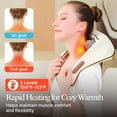 thumbnail image 5 of [Wireless Neck Massager] Wireless Neck Massager With Simulated Hand Massage | Deep Kneading, 3 Intensity Levels, 10-Min Auto Shutoff, 35dB Quiet, Hands-Free Strap Design | Ideal Valentine's & Birthda, 5 of 6