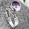 thumbnail image 4 of Natural African Amethyst 925 Sterling Silver Ring s.7 Jewelry DGR1121_C_7 R-1046, 4 of 7