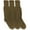Coyote Brown, variant on Jefferies Men's Women's Ribbed Cushion Outdoor Crew Boot Socks 3 Pair Pack