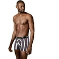 thumbnail image 2 of T Bloke Mens Boxer Briefs L Size 3 Pack Purple/White Striped with Elastic, 2 of 5