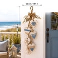 thumbnail image 3 of Five Heart Shape Coastal Blue Hanging Wall Decor, Beach Inspired Five Hearts Wall Hanging, Perfect for Blank Wall & Beach House Decor (White), 3 of 6