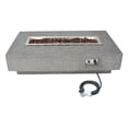 thumbnail image 3 of Envelor Elementi Outdoor Hampton Fire Pit Table 56 x 32 Inches Grey Durable Fire Bowl Glass Reinforced Concrete Rectangle Fire Table Propane Patio Fire Place Includes Burner and Lava Rock, 3 of 9
