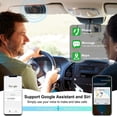 thumbnail image 3 of Bluetooth Car Speaker for Cellphone, Wireless Handsfree Car Kit Speakerphone with Clip for Sun Visor, Supports Siri and Voice Assistant, 20 Hours Working Time | TF Card Playing, 3 of 4