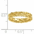 thumbnail image 4 of Sterling Silver Gold-Plated Carved Band, 4 of 7