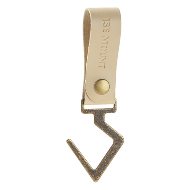 Ganchos Para Pared Suministros Hook Camp PU Cuero Llave en forma de S para picnic Senderismo Caqui Likrtyny Para estrenar