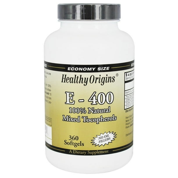 Healthy Origins Healthy Origins Vitamin E 400 360 Ea Walmart Com Walmart Com