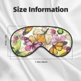 thumbnail image 3 of Rocae Butterflies2 for Mask for Women Men, Luxury Eye Cover Eye Shade with Adjustable Strap for Travel, Nap, Meditation, 3 of 7
