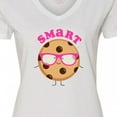 thumbnail image 4 of Inktastic Smart Cookie Women's V-Neck T-Shirt, 4 of 5