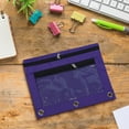 thumbnail image 4 of 3-Ring Binder Pencil Case with Clear Window - Zippered Office Supply Organizer for Trapper Keepers Homework Station(Purple), 4 of 6