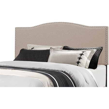 Bowery Hill Upholstered Full or Queen Panel Headboard in Fog