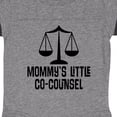 thumbnail image 3 of Inktastic Mommy Little Co Counsel Lawyer Boys or Girls Baby Bodysuit, 3 of 4