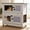 36"L Gray, variant on Aivituvin 36" L Rabbit Hutch Indoor Bunny Cage Outdoor 2 Story Bunny Hutch with Weatheproof Roof Pull-out Tray Ramp Large Guinea Pig Cage on Wheels