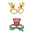 thumbnail image 2 of Gafas de terre, novedad, accesorios para fotografía, sombreros de Santa Claus, gafas , accesorios para fotografía, divertidos adornos navideños, disfraz piezas A 12 unidades a, 2 of 6