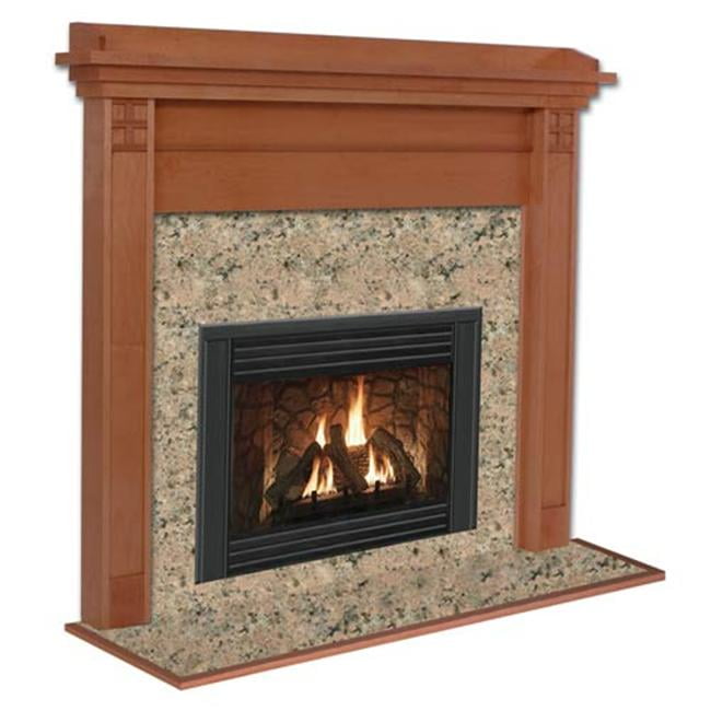 Royalton R Flush Fireplace Mantel in Light Golden Oak