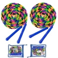 thumbnail image 1 of Cuerda de salto doble holandesa 16 Ft 2 Pack cuerda de salto larga para niños adultos cuerda de ping suave con cuentas multipersona kaili Sencillez, 1 of 2