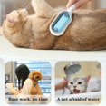 thumbnail image 3 of New 4 in 1 Pet Beauty Massage Brush for Cats Dogs, 2 in 1 Cleaning Brush Cat, Wet Cat Comb, Pet Hair Removal Comb with Water Tank, Sticky Brush for Cats (10 Draw Soft Cotton towel Included, Blue), 3 of 7
