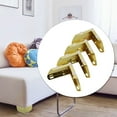 thumbnail image 3 of 4Pcs Heavy Load Bearing Furniture Legs Metal Cabinet Feet Triangle Sofa Legs Diy Gold, 3 of 10