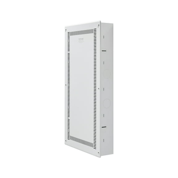 VEVOR Structured Media Enclosure, 28-Inch, Recessed in-Wall Media Box with Cover, Wall-Mount Cable Management Box Kit, Structured Wiring Multi-Media Cabinet, Cold-Rolled Steel, for TV Home Theater