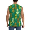 thumbnail image 4 of Haiem Men's Pineapples1 Print Tank Tops Summer Sleeveless Cut Off Workout T-Shirts Fitness Vest Athletic Undershirts-XX-Large, 4 of 8
