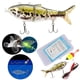 thumbnail image 2 of Señuelos de pesca eléctricos robóticos para nadar, señuelos recargables por USB, señuelos de natación multiarticulados con luz LED, señuelos duros, aparejos de pesca, 2 of 10