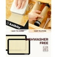 thumbnail image 5 of Katbite Silicone Baking Mat 3PCS 11.6 in x 16.5 in Reusable & Nonstick Bakeware Mats,Black, 5 of 8