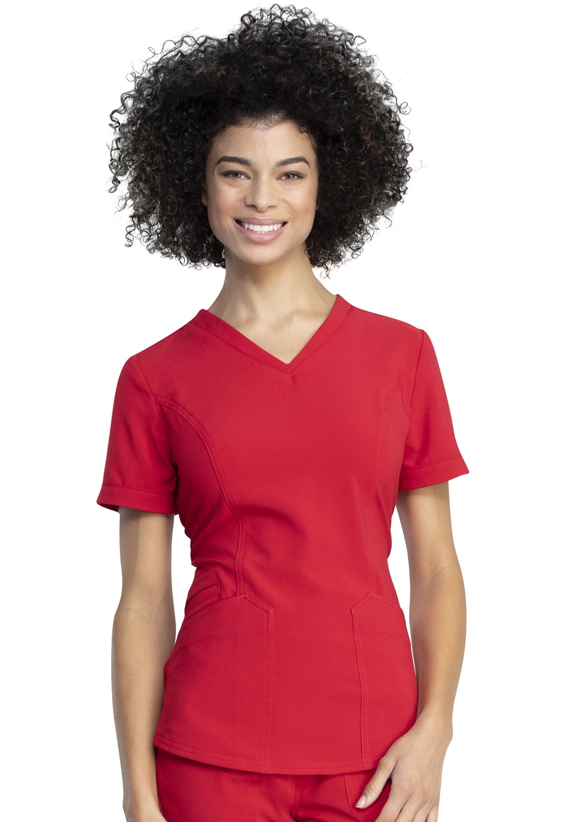 Dickies - Dickies Retro Scrubs Top for Women V-Neck DK790, M, Red - Walmart.com - Walmart.com