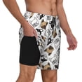 thumbnail image 3 of Gaeub French Bulldog3 Mens Swim Trunks Stretch Beach Shorts Quick Dry for Men Swim Shorts Swimwear with Pockets- 3X-Large, 3 of 9