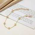 thumbnail image 4 of K-KED Simple Heart-shaped Gold Alloy Women Fashion Delicate Jewelry Bracelet Bangle Chain-_, 4 of 7