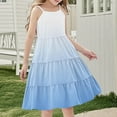 thumbnail image 4 of 11-12 Years Girls Summer Dress Sleeveless Casual Floral Sundress for Girl 4-15 Years, 4 of 7