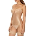 thumbnail image 2 of Va Bien NUDE Smooth Satin Hourglass Bustier, US 36DDD, UK 36E, 2 of 2