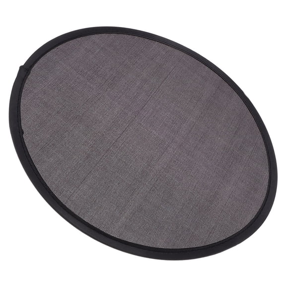 IBASETOY Foldable Circular Fan Black Handheld Fan for Convenient Home and Outdoor Use