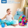 thumbnail image 2 of Piscina de bolas de espuma Wilwolfer para niños pequeños con 100 bolas, tamaño grande, 2 of 5