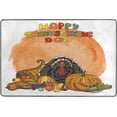 thumbnail image 4 of Dreamtimes Happy Thanksgiving Day Area Rug 72x48in Turkey Cornucopia Non-Slip Floor Carpet Comfort Floor Mats Decor for Indoor Living Dining Room and Bedroom Area, 4 of 7