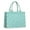 Turquoise Daisy Flower, variant on Large Capacity Tote Bag,Turquoise Daisy Flower Pattern Handbag Fashion Luxury Tote Bag,15.7"x13"x 5.1" Inches,Laptop Compatible