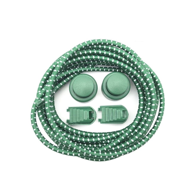 Sonducket 1 par de zapatillas con cordones de 120cm para correr, trotar, con hebillas, correas elásticas para perezosos, accesorios de repuesto Accesorios de disfraces Verde oscuro Sonducket AP012627-05
